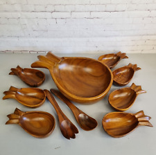 Wooden bowls pineapple for sale  LEOMINSTER