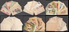 Lotto cartoline illustrate usato  Parma