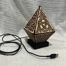 Lâmpada de sombra de nó celta - lâmpada de cabeceira viking do norte comprar usado  Enviando para Brazil