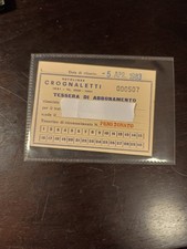 Tessera abbonamento autolinee usato  Brescia