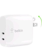 Carregador de parede Belkin BoostCharge (20W) duplo USB-C com (40W) sozinho novo aberto comprar usado  Enviando para Brazil