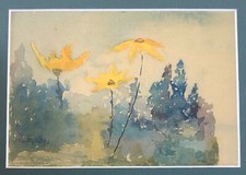 Flowers field watercolor for sale  Albuquerque