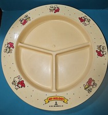 Vintage 1983 Sanrio My Melody Placa de Três Compartimentos-Feita nos EUA-GUC! comprar usado  Enviando para Brazil