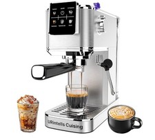 Máquina de café expresso 20 bar, máquina de café expresso tela sensível ao toque com espumador de leite a vapor, usado comprar usado  Enviando para Brazil