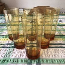 Set amber glass for sale  DONCASTER