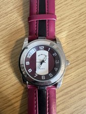Purple leather watch for sale  BRADFORD