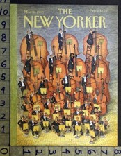 1989 ORQUESTRA MÚSICA CONTRABAIXO INSTRUMENTO OBRIEN ART CAPA NOVA YORKER FC966  comprar usado  Enviando para Brazil