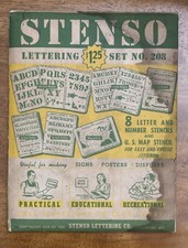 Stenso lettering set for sale  Easton