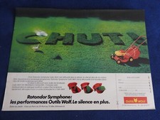 Publicité tondeuse gazon d'occasion  Saint-Cyr-sur-Mer