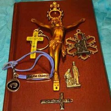 Hermosos artículos religiosos vintage de Jesús y otros segunda mano  Embacar hacia Mexico