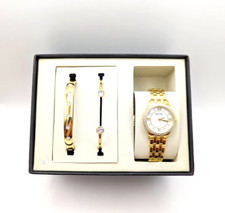 Bulova Exclusive relógio feminino 98X115 cristal acento e pulseiras GT SS mantém o tempo comprar usado  Enviando para Brazil