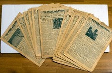 Wwii newspapers stars for sale  El Paso