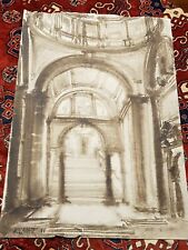 Disegno acquarello scala usato  Torino