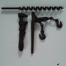Lote de ferramentas antigas vintage COES chave macaco broca furo gancho guincho  comprar usado  Enviando para Brazil