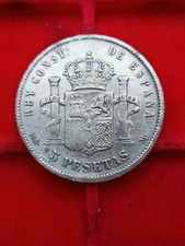 Spagna pesetas 1885 usato  Milano