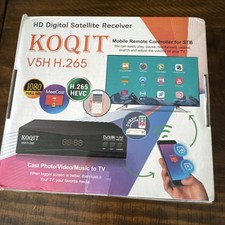 Receptor de satélite Koqit V5H H.265 Free to Air FTA DVB-S2 receptor de TV por satélite  segunda mano  Embacar hacia Mexico
