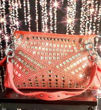 Bolsa Diamante Coral Laranja Bolsa Bling Bling Bolsa de Strass Bolsa Espelho comprar usado Bolsa Diamante Coral Laranja Bolsa Bling Bling Bolsa de Strass Bolsa Espelho comprar usado  Enviando para Brazil