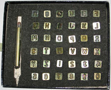 leather alphabet stamps for sale  Louisville