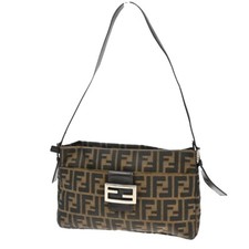 Bolsa de mão FENDI logotipo padrão Zucca couro lona marrom ouro 74EE721 comprar usado  Enviando para Brazil