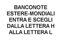 Banconote estere mondiali usato  Italia