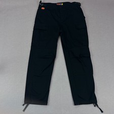 Calça cargo masculina EMPYRE preta 30 ajustável resíduos reta 27” costura interna skate bicicleta, usado comprar usado  Enviando para Brazil