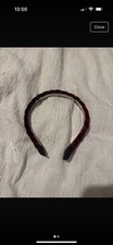 Pleated velvet headband for sale  DUMBARTON