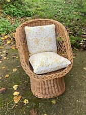 Vintage brown wicker for sale  COLCHESTER