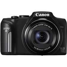 Câmera Digital Canon PowerShot SX170 IS 16MP Compacta 3 LCD Preta comprar usado  Enviando para Brazil