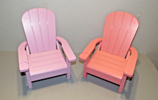 Our Generation 18" Boneca ADIRONDACK CHAIRS Plástico Móveis Externos Conjunto de 2 comprar usado Our Generation 18" Boneca ADIRONDACK CHAIRS Plástico Móveis Externos Conjunto de 2 comprar usado  Enviando para Brazil