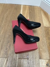 Black leather patent for sale  BRIGHTON