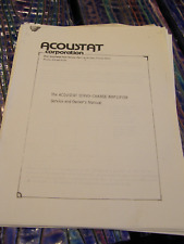 Acoustat servo charge for sale  Portland