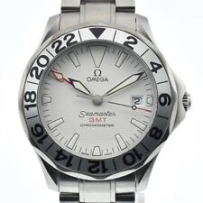 Relógio masculino automático OMEGA Seamaster300M GMT 2538.20 data mostrador branco C#135883 comprar usado  Enviando para Brazil