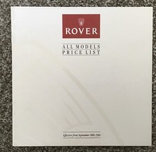 Rover models price for sale  NOTTINGHAM