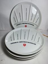 Schmid International Design Fondue Bourguignonne 9" placas de porcelana S4 ~ RARO, usado comprar usado  Enviando para Brazil