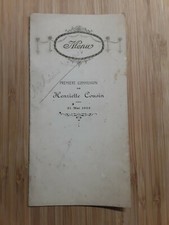 Menu communion 1925 d'occasion  Franqueville-Saint-Pierre