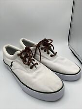 Tênis Polo Ralph Lauren Masculino Tamanho 9D Creme Forestmont II Lona comprar usado  Enviando para Brazil