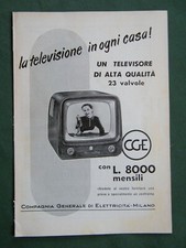 Televisore cge 1955 usato  Due Carrare