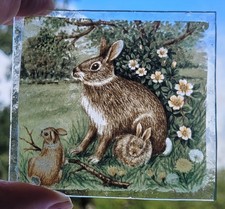 Stained glass rabbits for sale  BATTLE