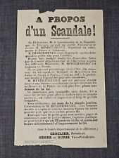 Affiche propagande scandale d'occasion  Le Creusot