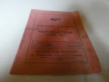 Motoculture bouyer instruction d'occasion  Expédié en Belgium