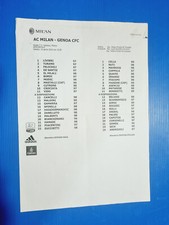 Distinta ufficiale formazioni usato  Italia