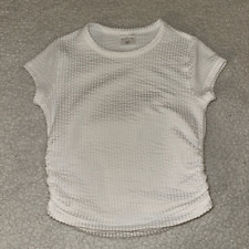 Camisa Abercrombie Niños Niñas Blanca Texturizada Acanalada Lateral Talla 9/10 Usada en Excelente Condición segunda mano  Embacar hacia Argentina