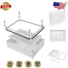 Caja de conexiones eléctricas transparente compacta - a prueba de polvo y resistente a la intemperie clasificación IP67 segunda mano  Embacar hacia Mexico