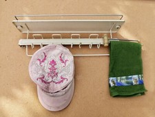 Vintage Suporte de Parede Grande Rústico Metal Cabide Prateleira Cozinha Banheiro Toalha comprar usado  Enviando para Brazil