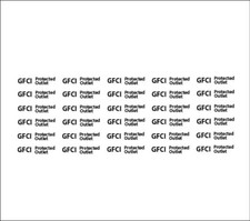 Adesivos de saída receptáculo protegido GFI GFCI pacote com 30 especiais 0,25 x 1,0 p650 comprar usado  Enviando para Brazil