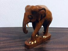 Elephant hand carved for sale  Lonsdale