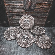 Usado, CRTCO Pirate Treasure 1.5 (+/-) OZT .999 prata fina 'Muerte Doubloon' comprar usado  Enviando para Brazil