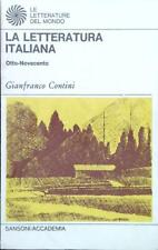 Letteratura italiana. otto usato  Italia