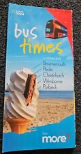 Bus timetable. summer for sale  POOLE