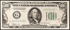 Usado, Série de 1934 $100 Nota da Reserva Federal, Chicago! F-2152G. G09630898A comprar usado  Enviando para Brazil